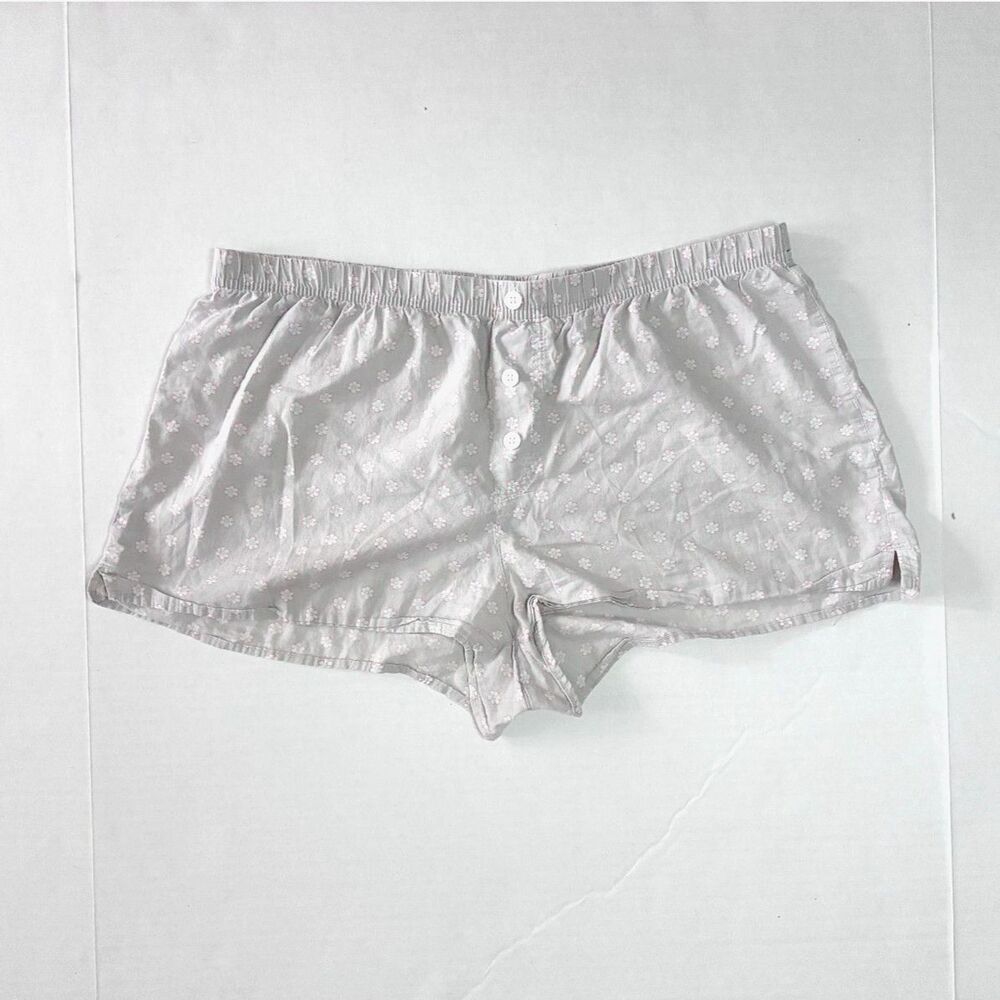Xhilaration Floral Sleep Boxers Shorts - L - Gray